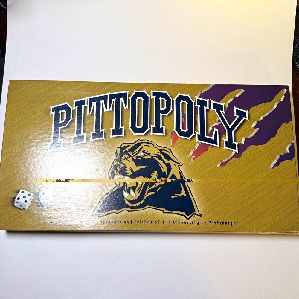 Late for the Sky Pittopoly College Board Game Complete w/ Dice 2+ Players 17+